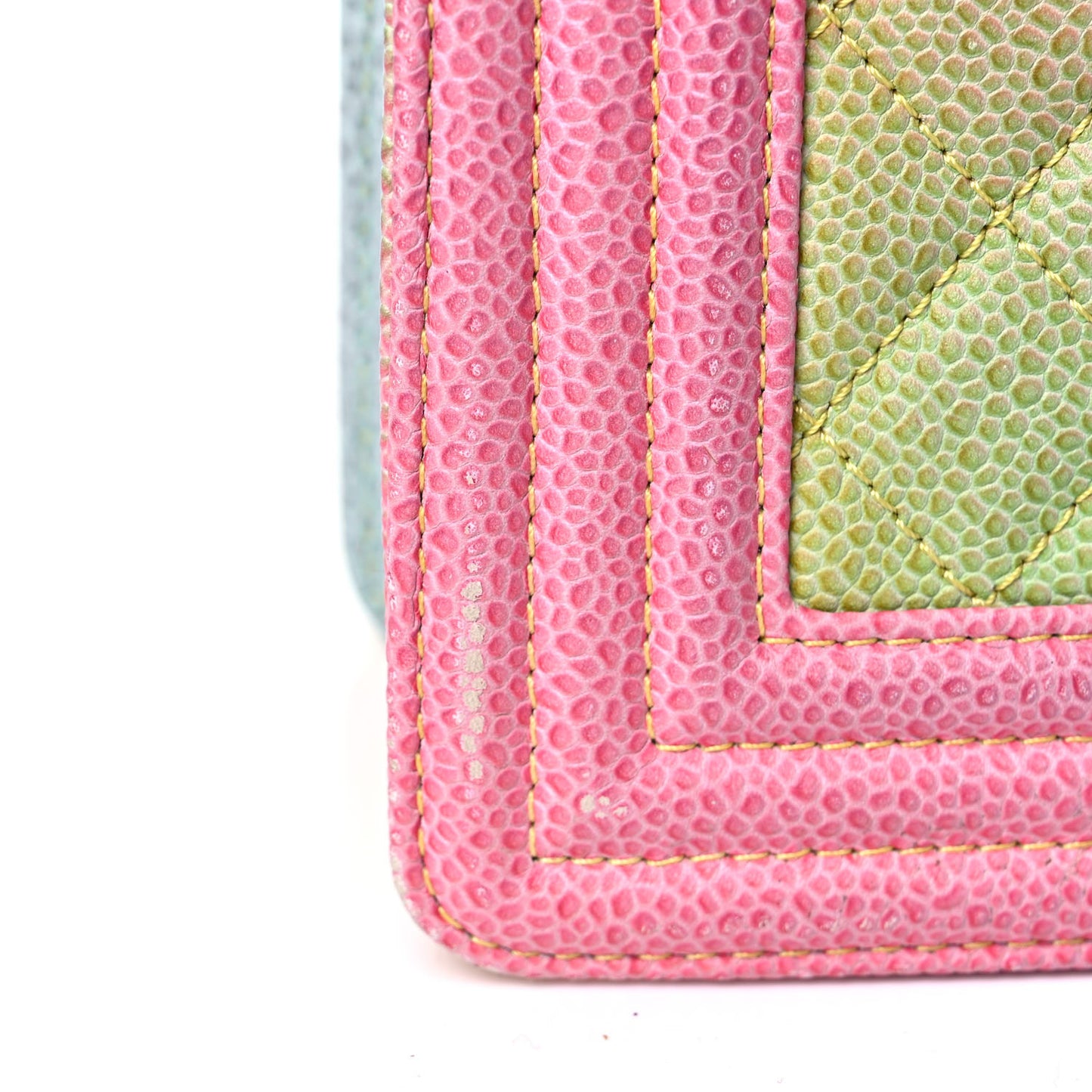 Caviar Quilted Medium Cuba Rainbow Boy Flap Multicolor