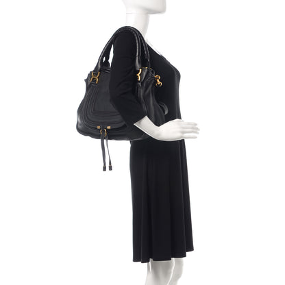 Chloe Calfskin Medium Marcie Satchel Black 2 of 13