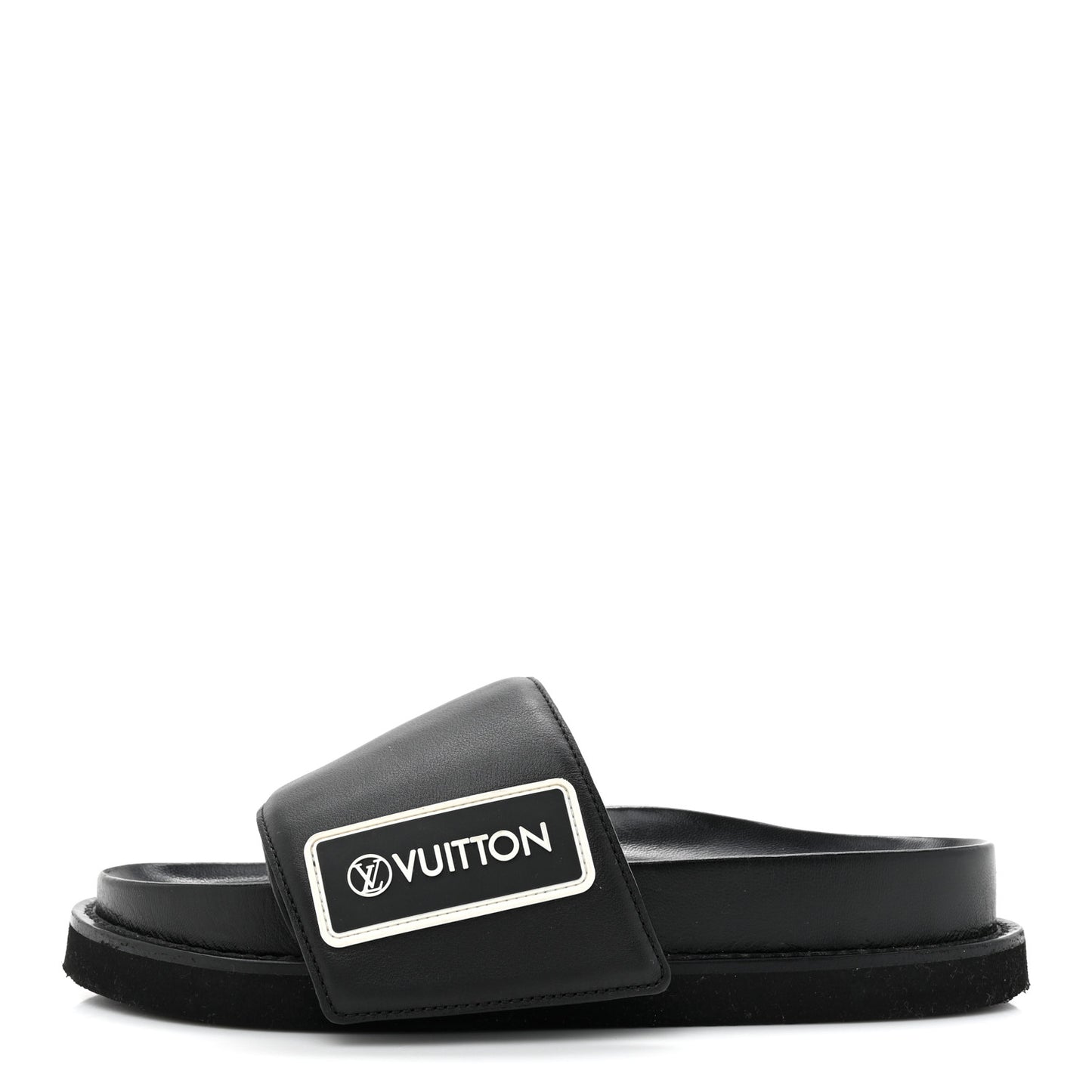 Calfskin Womens Pool Pillow Sunset Mules 36 Black