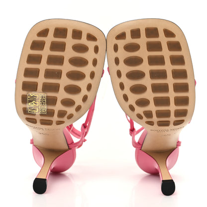 Bottega Veneta Crush Calfskin The Line 90mm Sandals 35.5 Milkshake 6 of 8