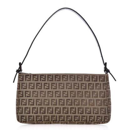 Fendi Zucchino Small Shoulder Bag Tobacco 1 of 6