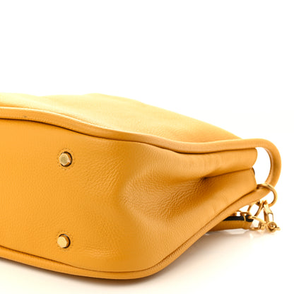Mulberry Small Classic Grain Calfskin Leighton Deep Amber 9 of 9