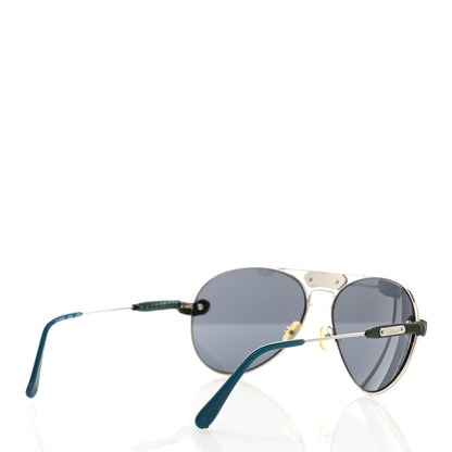 Chloe Tamaris Aviator Sunglasses CL 2104 Blue Silver 4 of 7