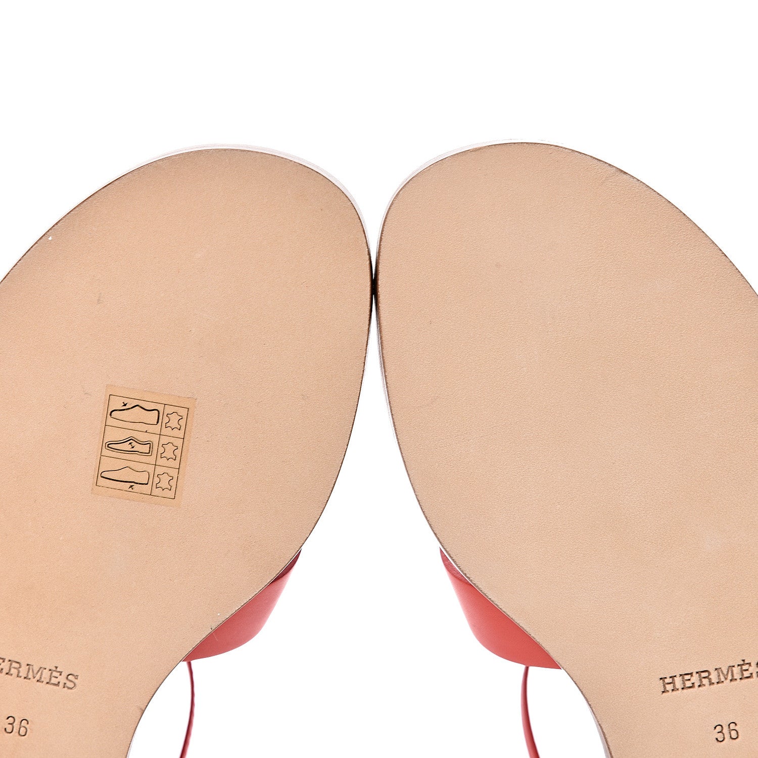 Hermes Calfskin Santorini Sandals 36 Pavot 7 of 9