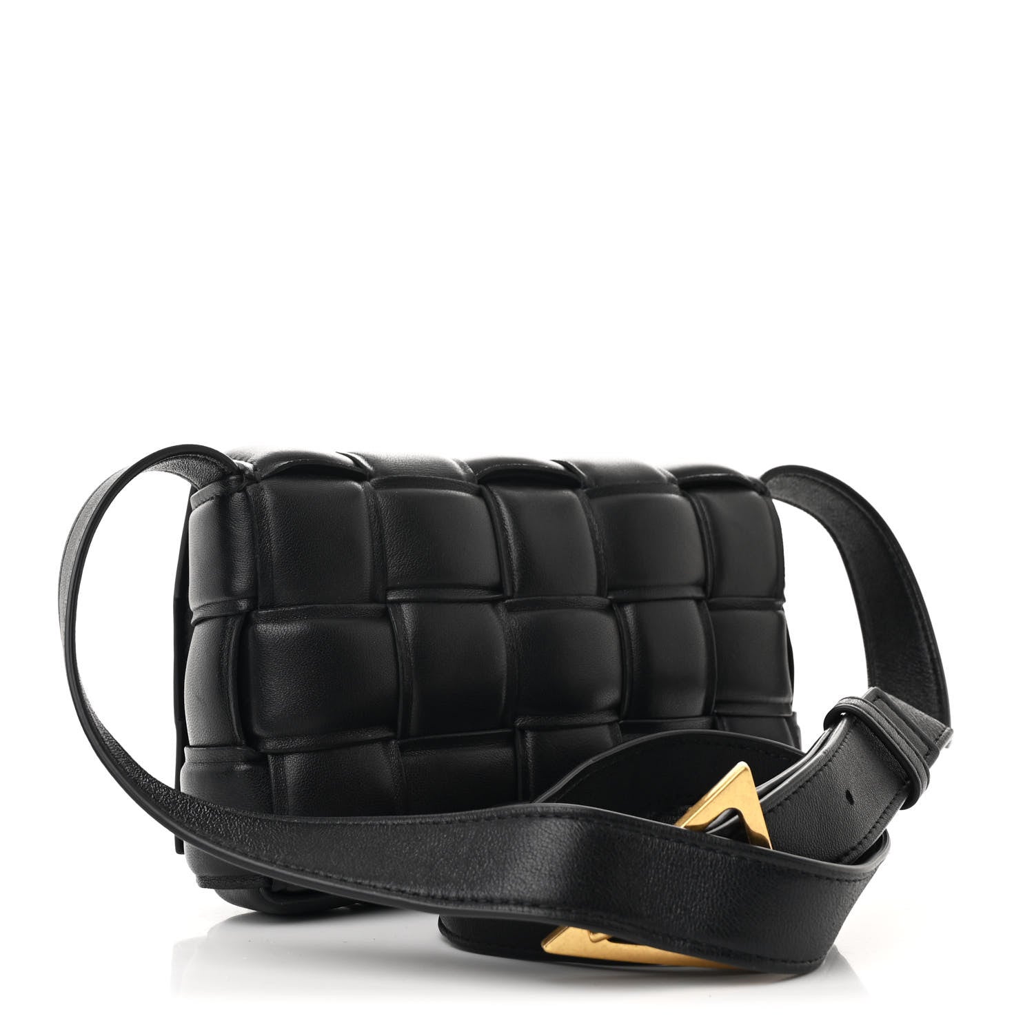 Bottega Veneta Nappa Maxi Intreccio Small Padded Cassette Crossbody Bag Black 3 of 10