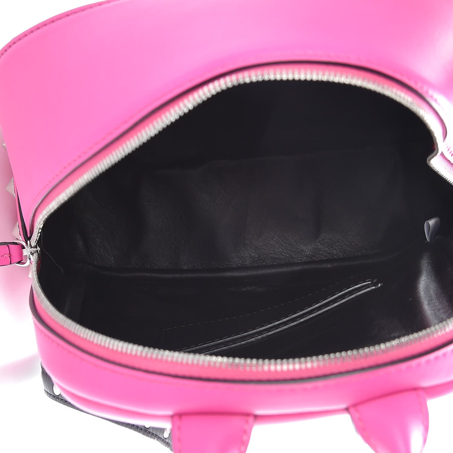 MCM Calfskin Mini Duchess Polke Studs Backpack Electric Pink 5 of 10