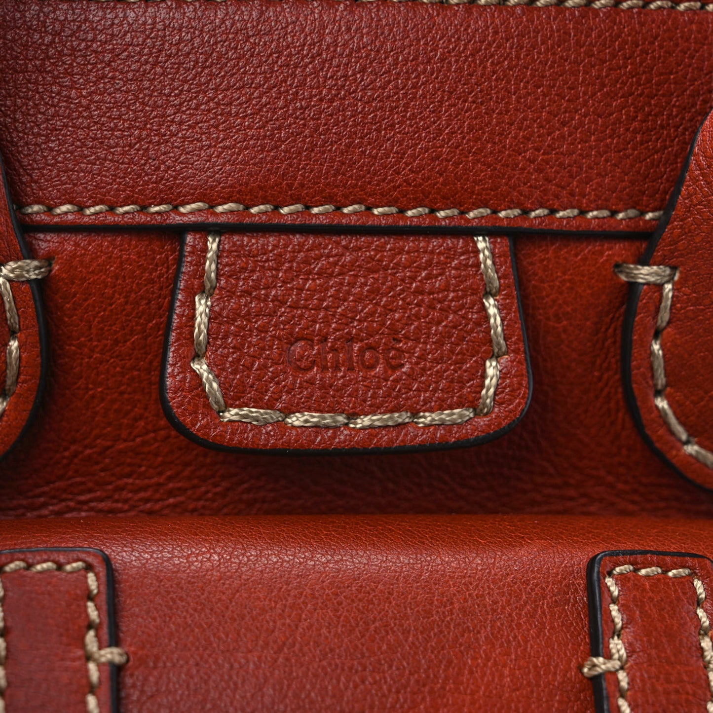 Buffalo Scallop Patchwork Mini Edith Sepia Brown