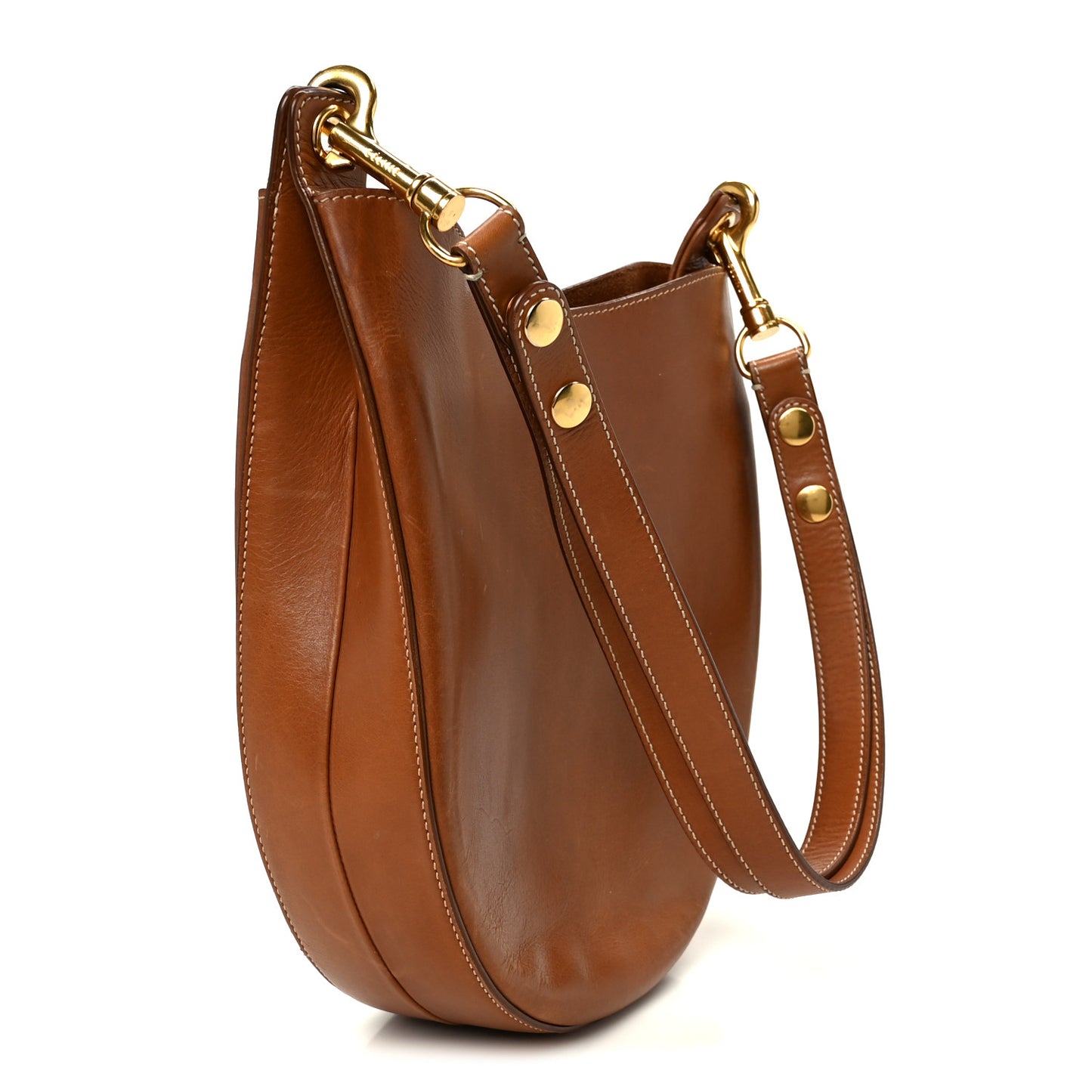 Supple Calfskin Medium Hobo Brown