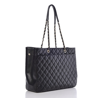 Chanel Caviar Quilted Large Shopping Tote Black 3 of 8