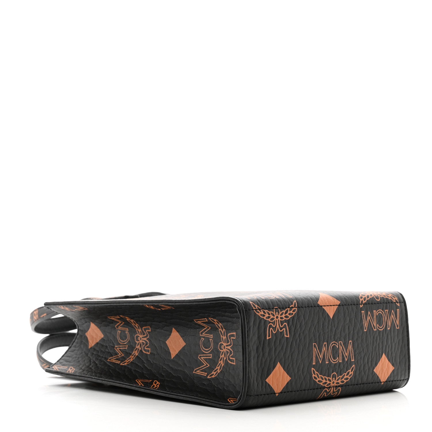 MCM Maxi Visetos Mini Aren Tote Black 4 of 9