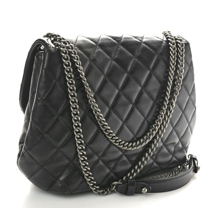 Chanel Lambskin Quilted Large Daily Supple Flap Black 3 of 10