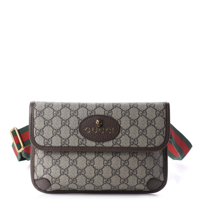 Gucci GG Supreme Monogram Neo Vintage Web Belt Bag Brown 1 of 10
