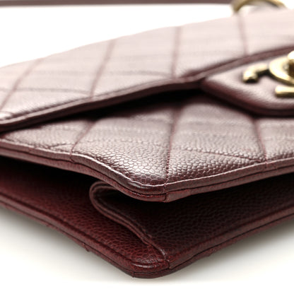 Chanel Caviar Quilted Large Retro Class Flap Burgundy 9 of 11