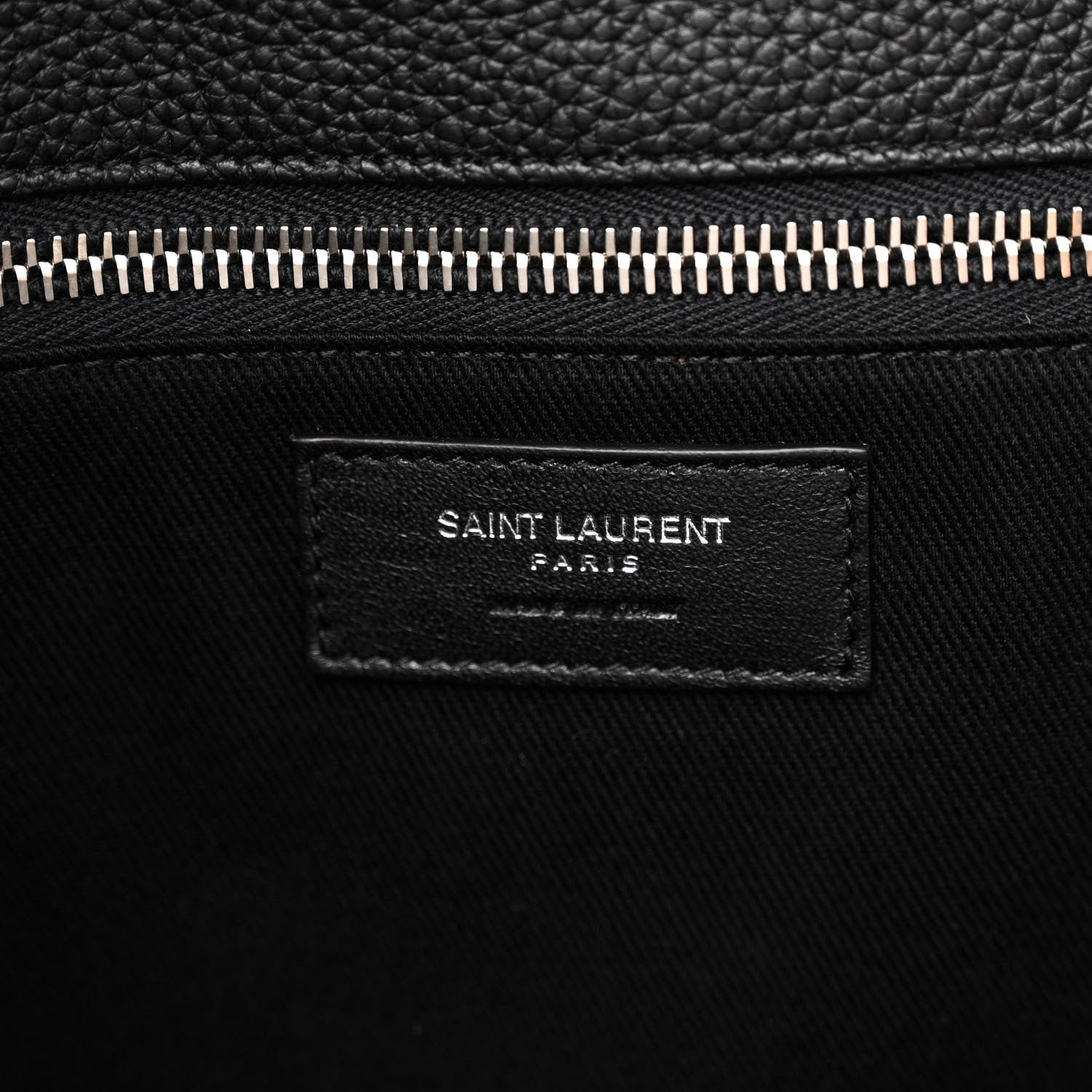 Saint Laurent Grained Calfskin 72H Sac De Jour Black 5 of 8