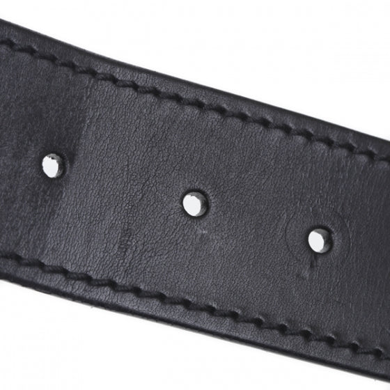 Leather Simple Belt Black 75 30