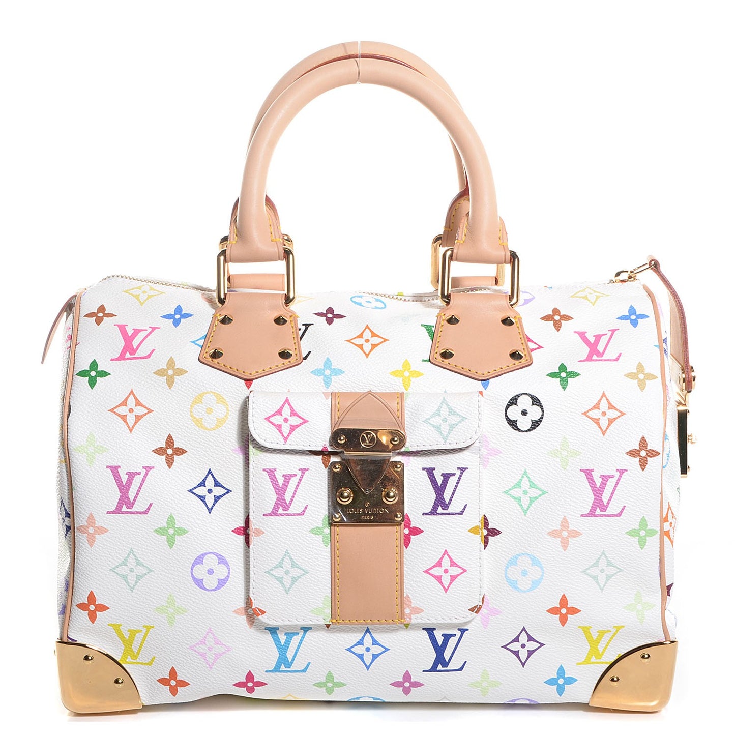 Monogram Multicolor Speedy 30 White