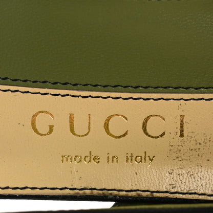 Gucci Malaga Kid Half Moon GG Square Toe Slingback Pumps 39.5 Black 8 of 12