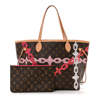 Louis Vuitton Monogram Bay Neverfull MM Rose Ballerine Poppy 1 of 11