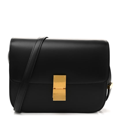 Celine Box Calfskin Medium Classic Box Flap Bag Black 1 of 12