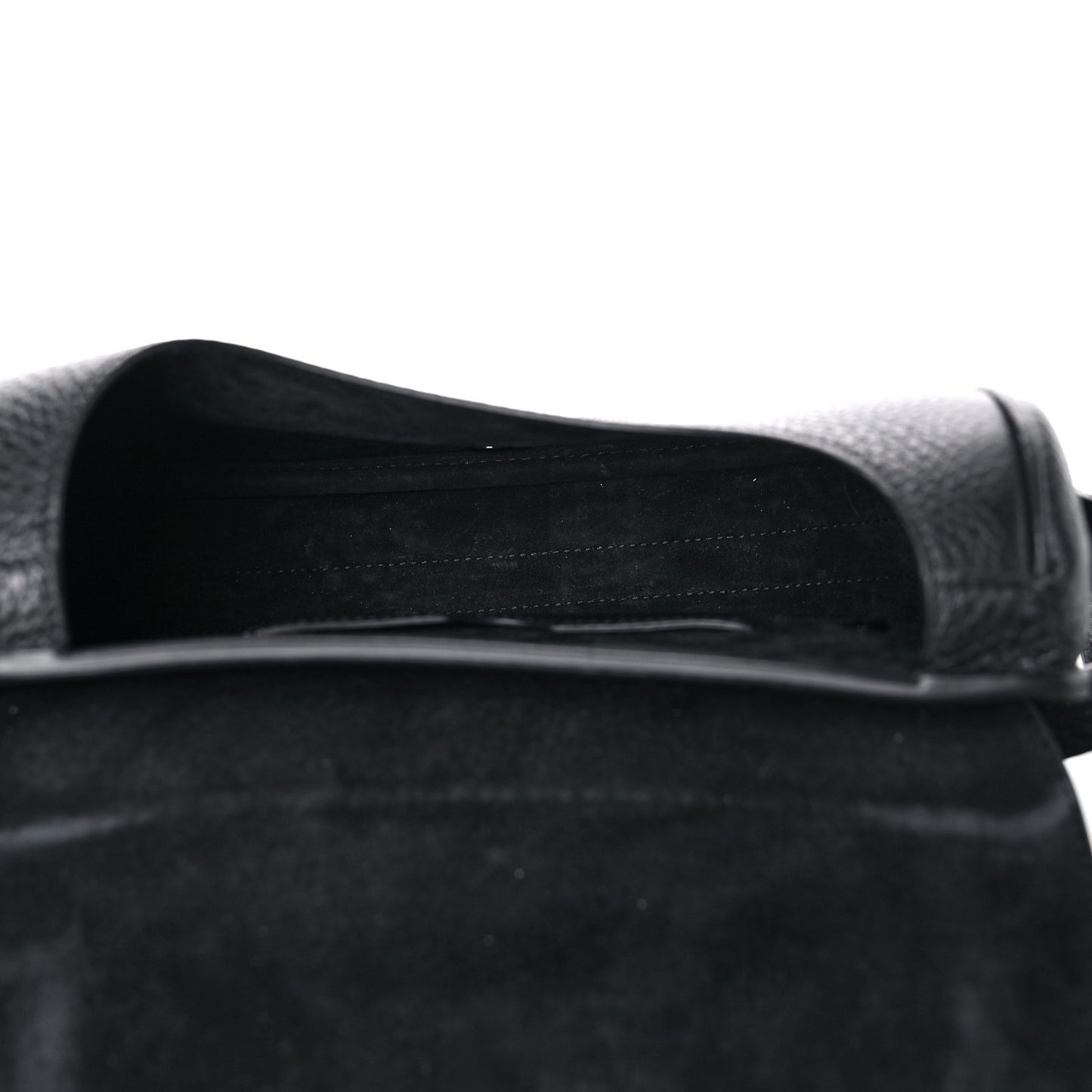 Grained Calfskin Medium Bobby Flap Black