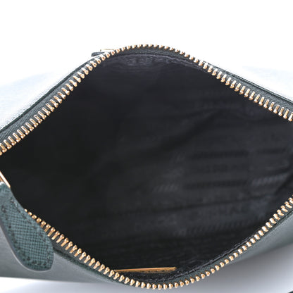 Prada Saffiano Lux Re-Edition 2005 Shoulder Bag Smeraldo 4 of 4