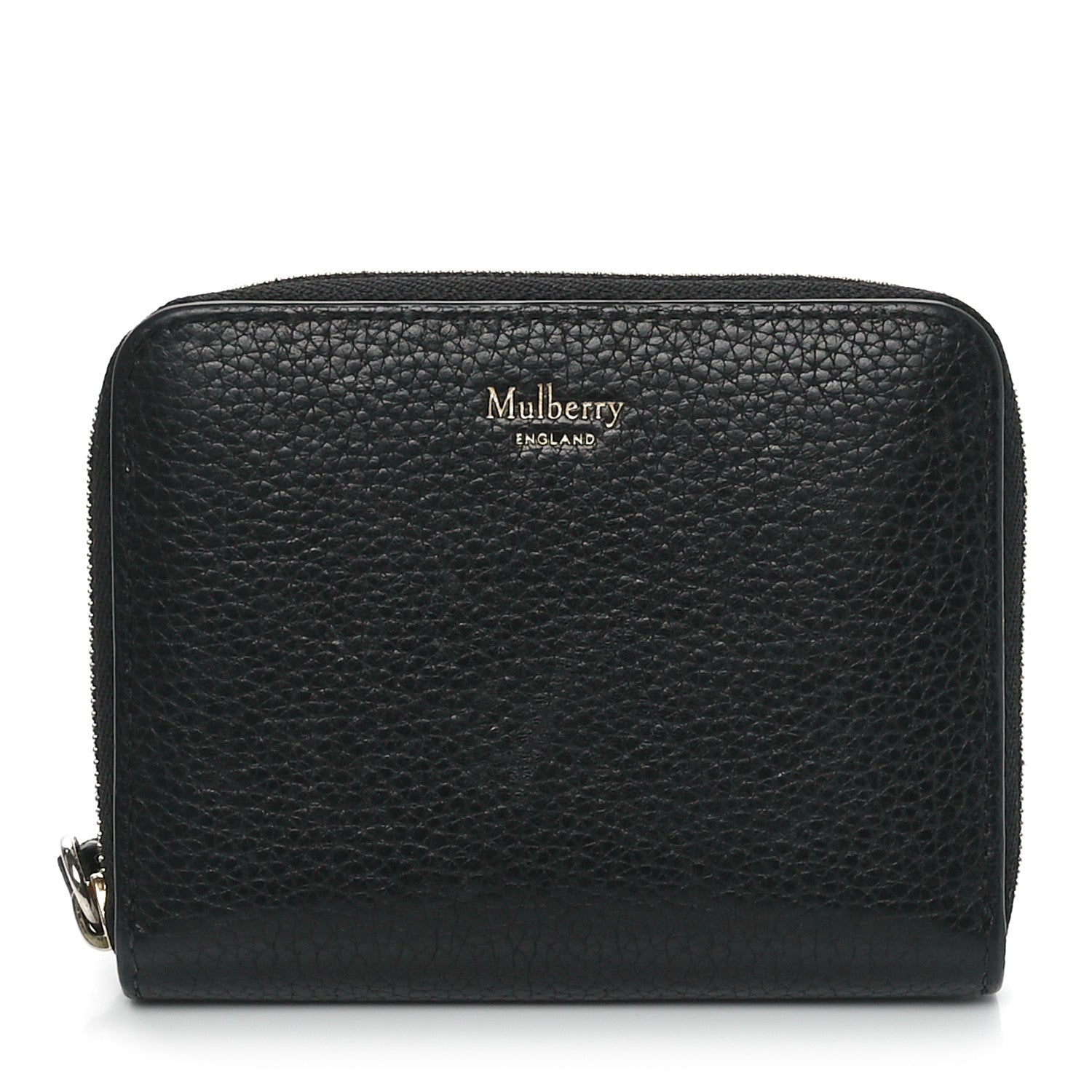 Mulberry Small Classic Grain Zip Around Purse Black 1 of 10