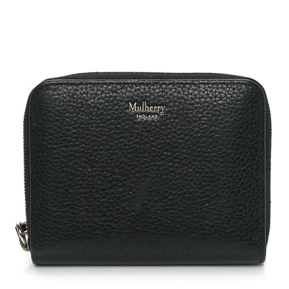 Mulberry Small Classic Grain Zip Around Purse Black 1 of 10