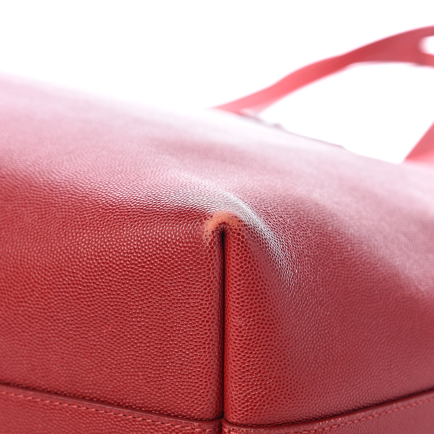 Tom Ford Grained Calfskin Small T Tote Red 18 of 19