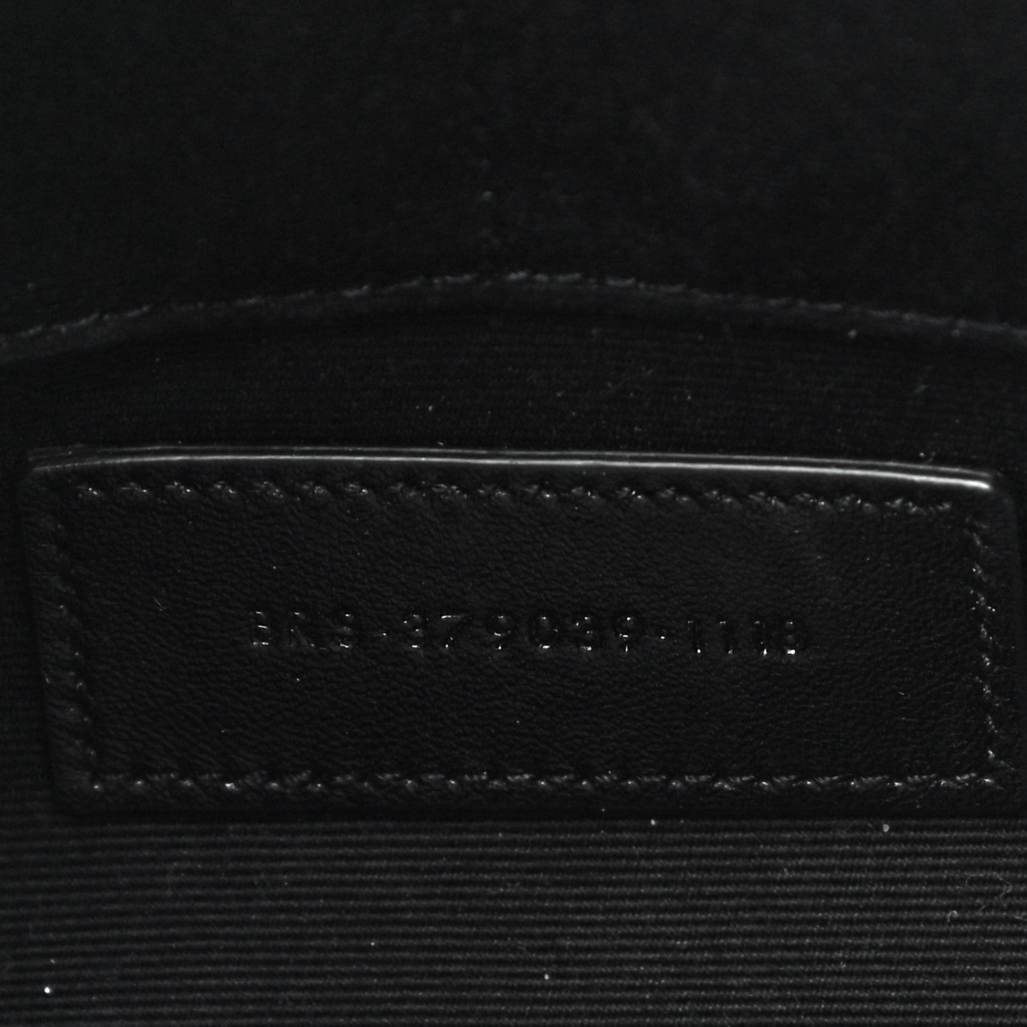 Saint Laurent Calfskin Matelasse Chevron Monogram A5 Wristlet Black 7 of 12