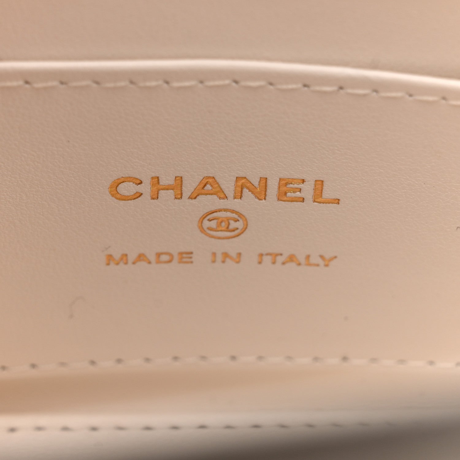 Chanel Shiny Aged Calfskin Quilted Mini Nano Kelly Shopper White 6 of 10