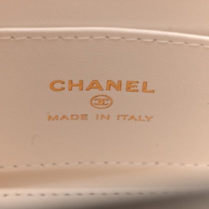 Chanel Shiny Aged Calfskin Quilted Mini Nano Kelly Shopper White 6 of 10