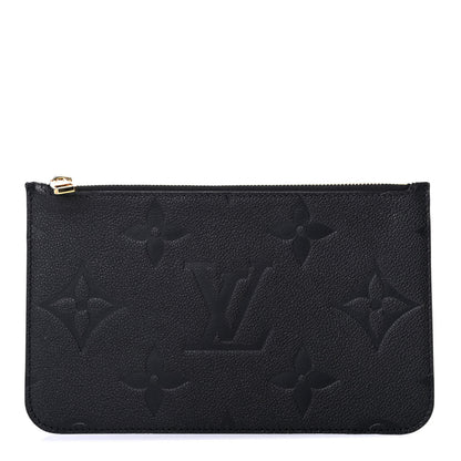 Louis Vuitton Empreinte Monogram Giant Neverfull MM Pochette Black 1 of 4