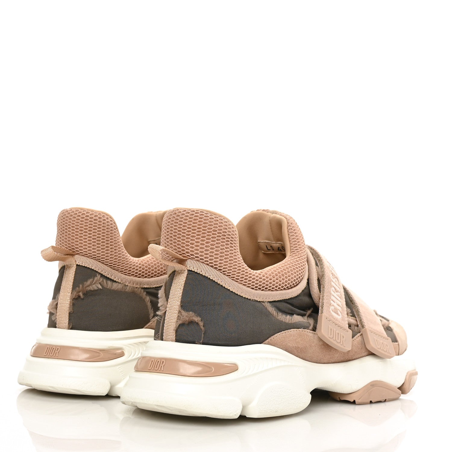 Christian Dior Technical Fabric Nylon Camouflage Womens D-Wander Sneakers 40 Nude 4 of 9