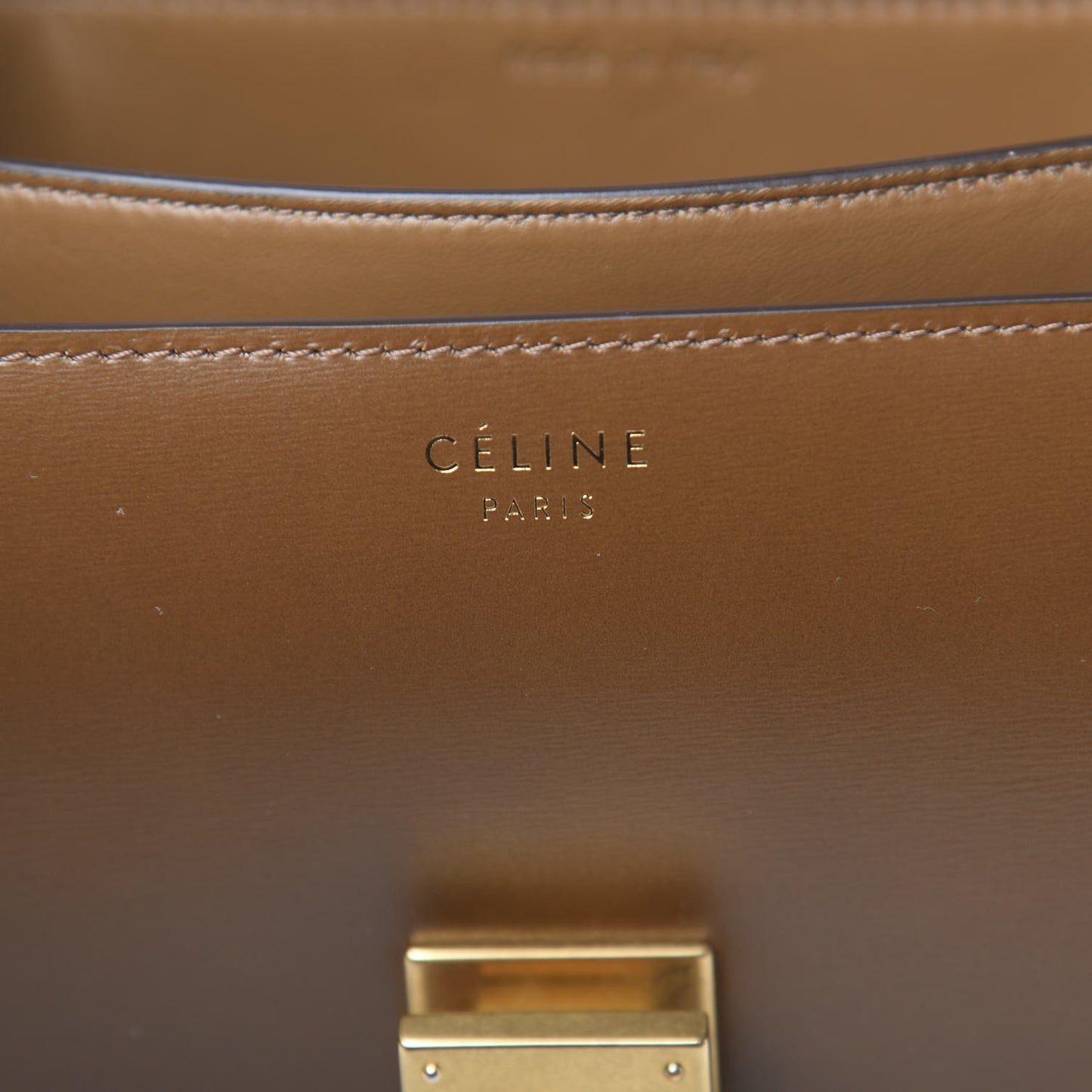 Box Calfskin Medium Classic Box Flap Bag Camel