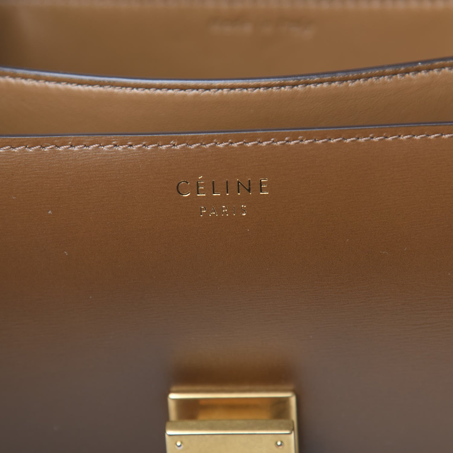 Celine Box Calfskin Medium Classic Box Flap Bag Camel 7 of 11