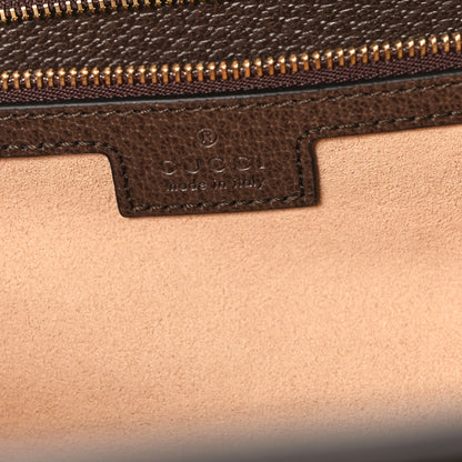 Gucci GG Supreme Monogram Textured Calfskin Web Medium Ophidia Shopping Tote Beige Ebony New Acero 6 of 10