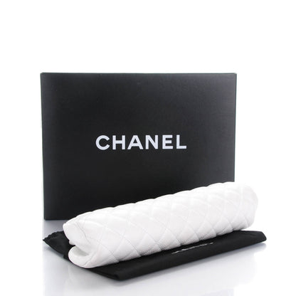 Chanel Caviar Quilted Timeless Clutch White 4 of 6