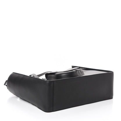 Christian Dior Grained Calfskin Saddle Tote Black 4 of 9