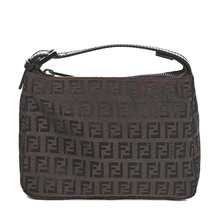 Fendi Zucchino Vitello Mini Pochette Moro Black 1 of 10