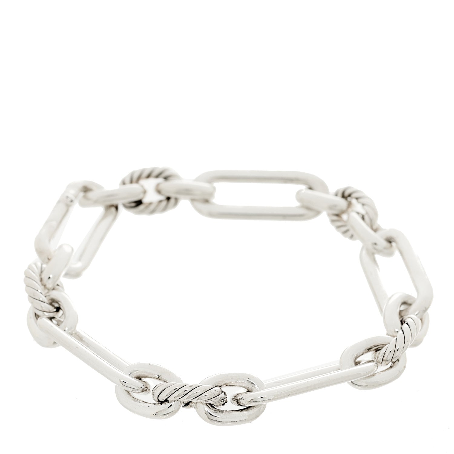 David Yurman Sterling Silver 9.8mm Lexington Chain Bracelet 1 of 3