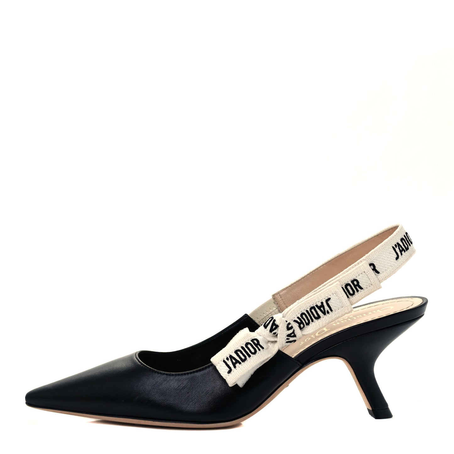 Lambskin Ribbon J'Adior Slingback 65mm Pumps 37 Black