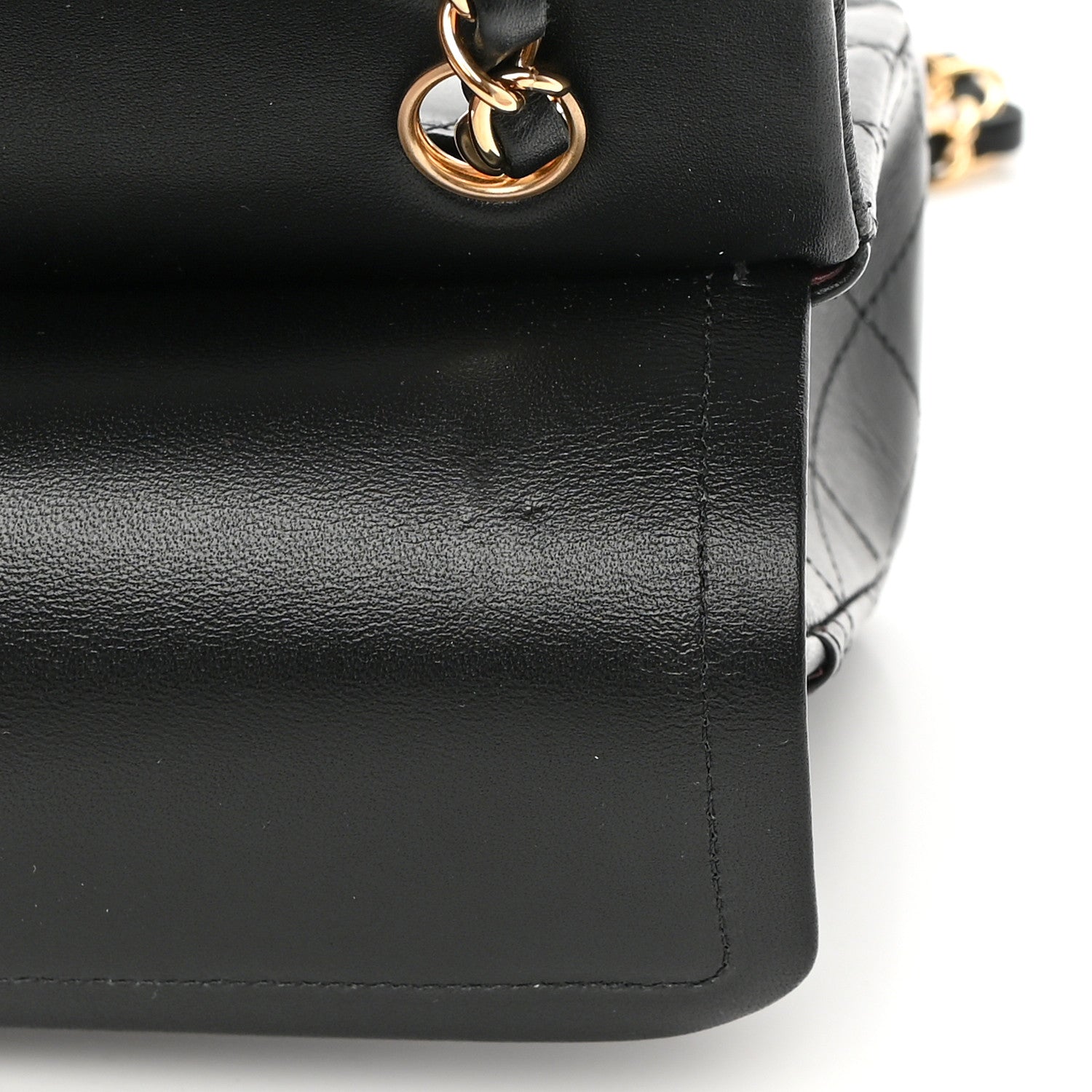 Chanel Lambskin Quilted Small Double Flap Black 12 of 14