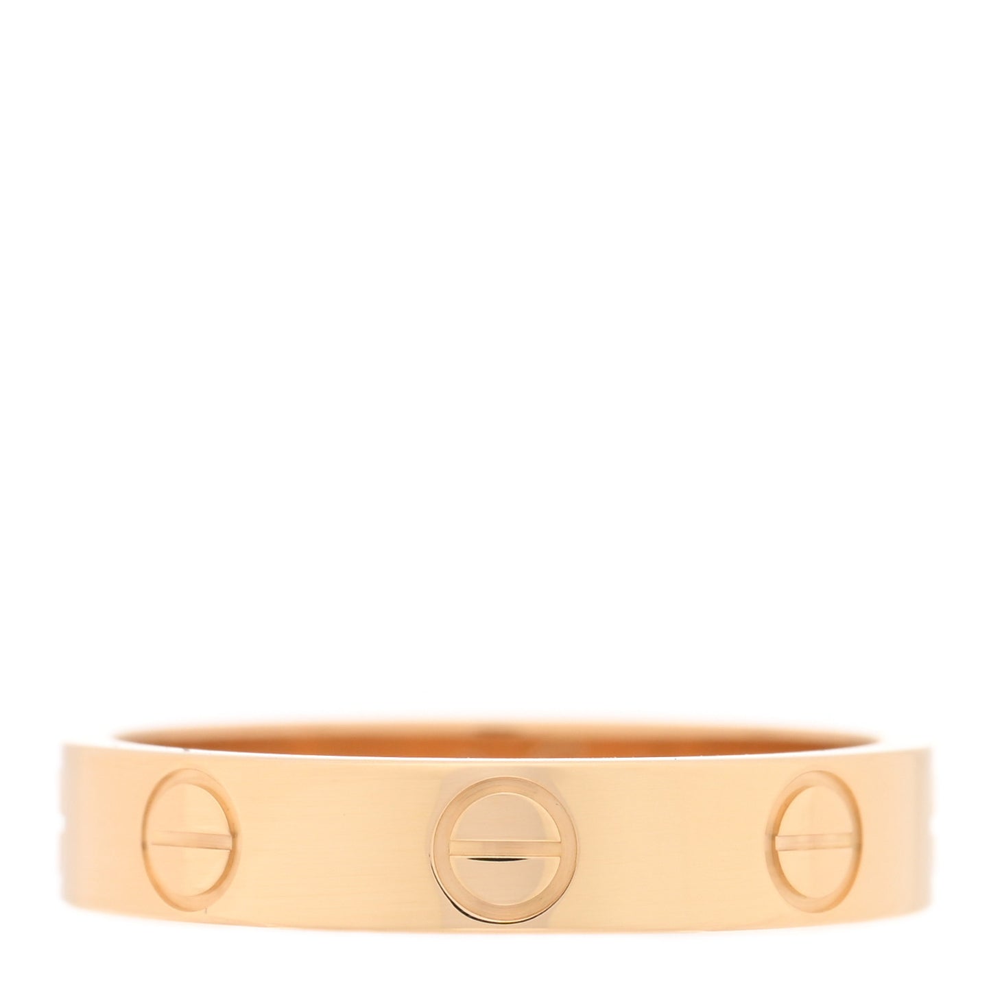 18K Yellow Gold 3.5mm LOVE Wedding Band Ring 50 5.25