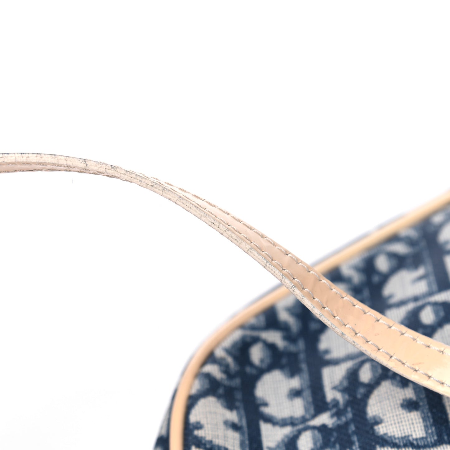Monogram Mini Saddle Pochette White Blue