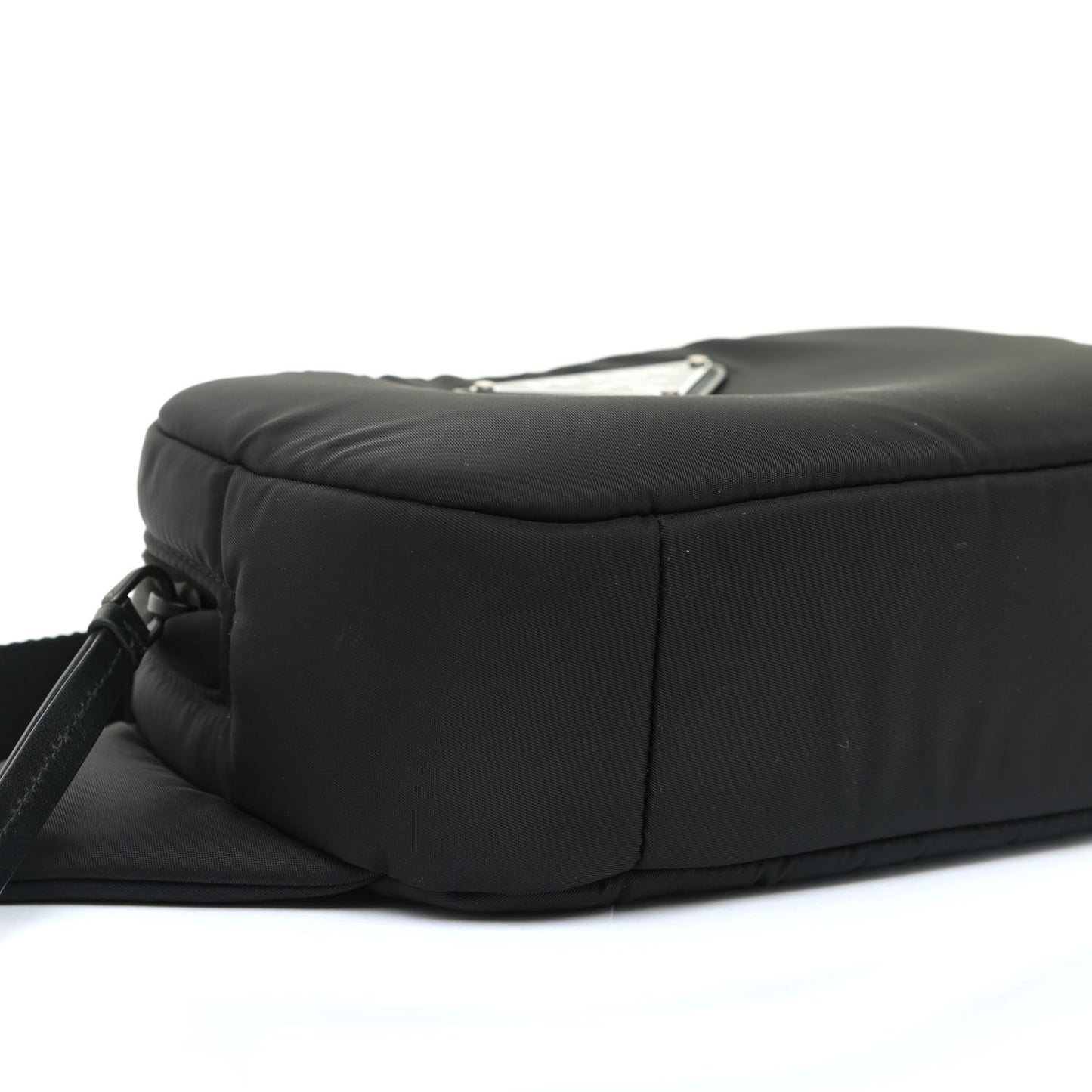 Tessuto Nylon Soft Padded Belt Bag Black