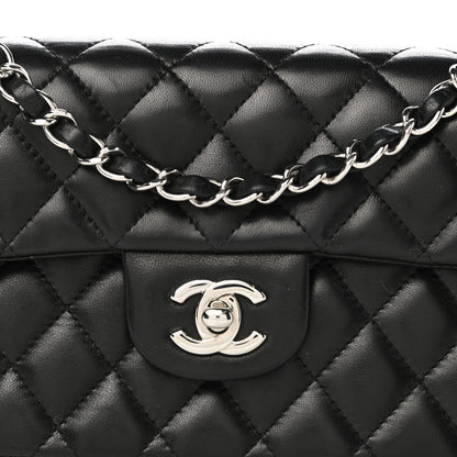Chanel Lambskin Quilted East West Flap Black 17 of 20