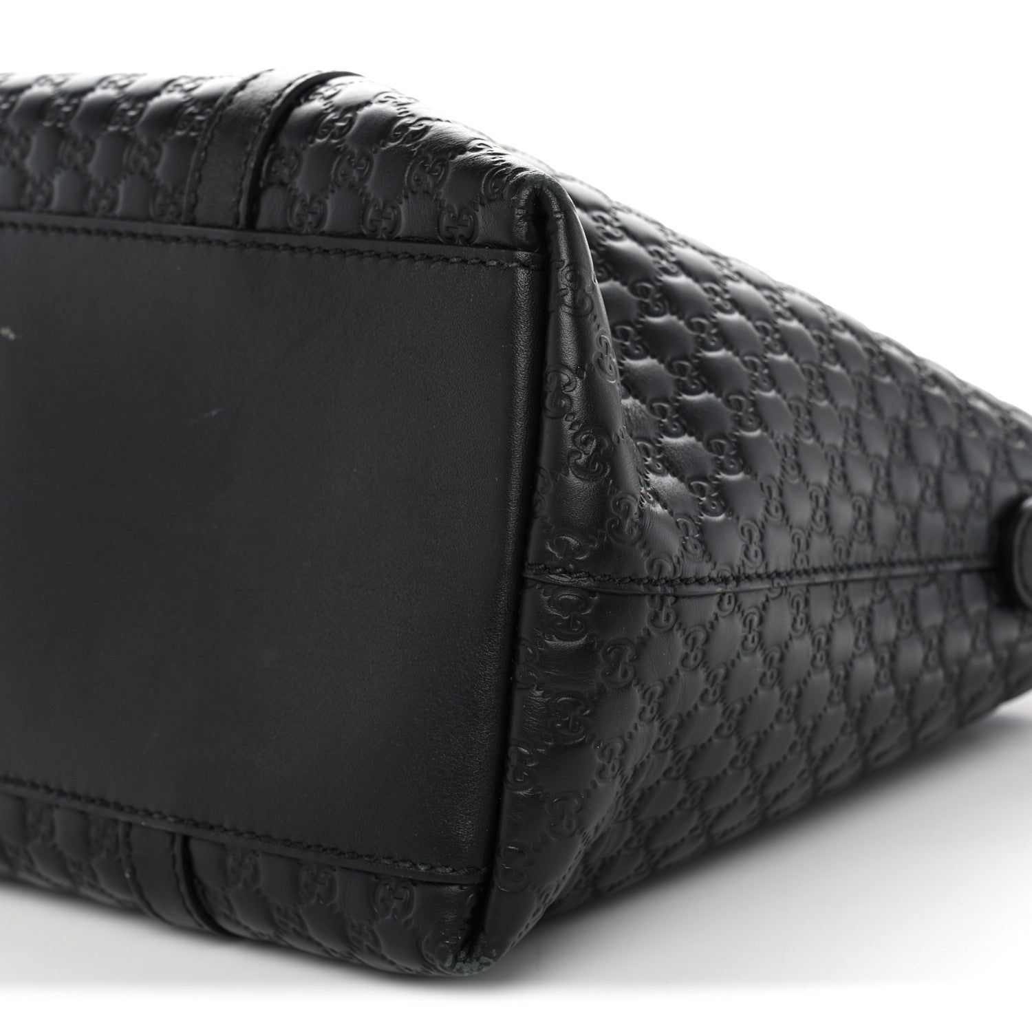 Gucci Soft Microguccissima Small Zippered Satchel Black 10 of 12