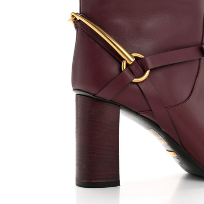 Gucci Calfskin Lifford Knee High Boots 40 Classic Burgundy 14 of 16