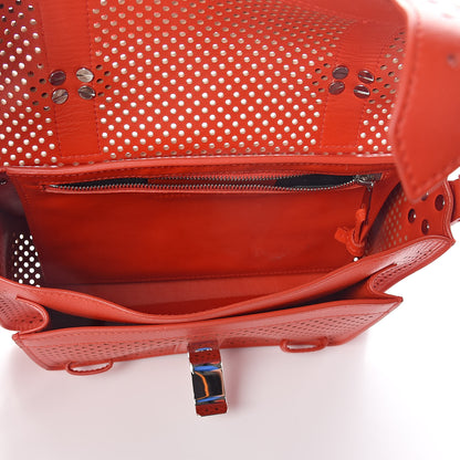 Proenza Schouler Lambskin Perforated Tiny PS1 Satchel Fire Red 5 of 10
