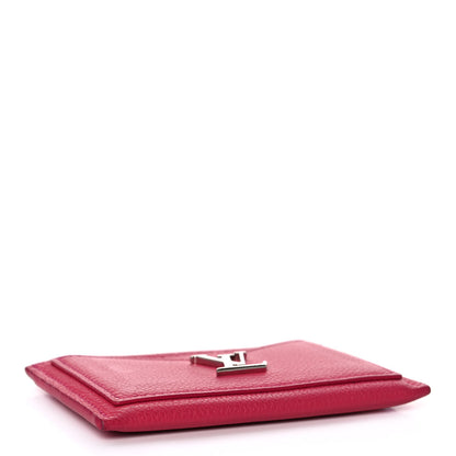 Louis Vuitton Calfskin Lockme Card Holder Hot Pink 4 of 6